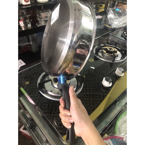 Chảo elmich inox cao cấp 3 lớp 24cm hàng km