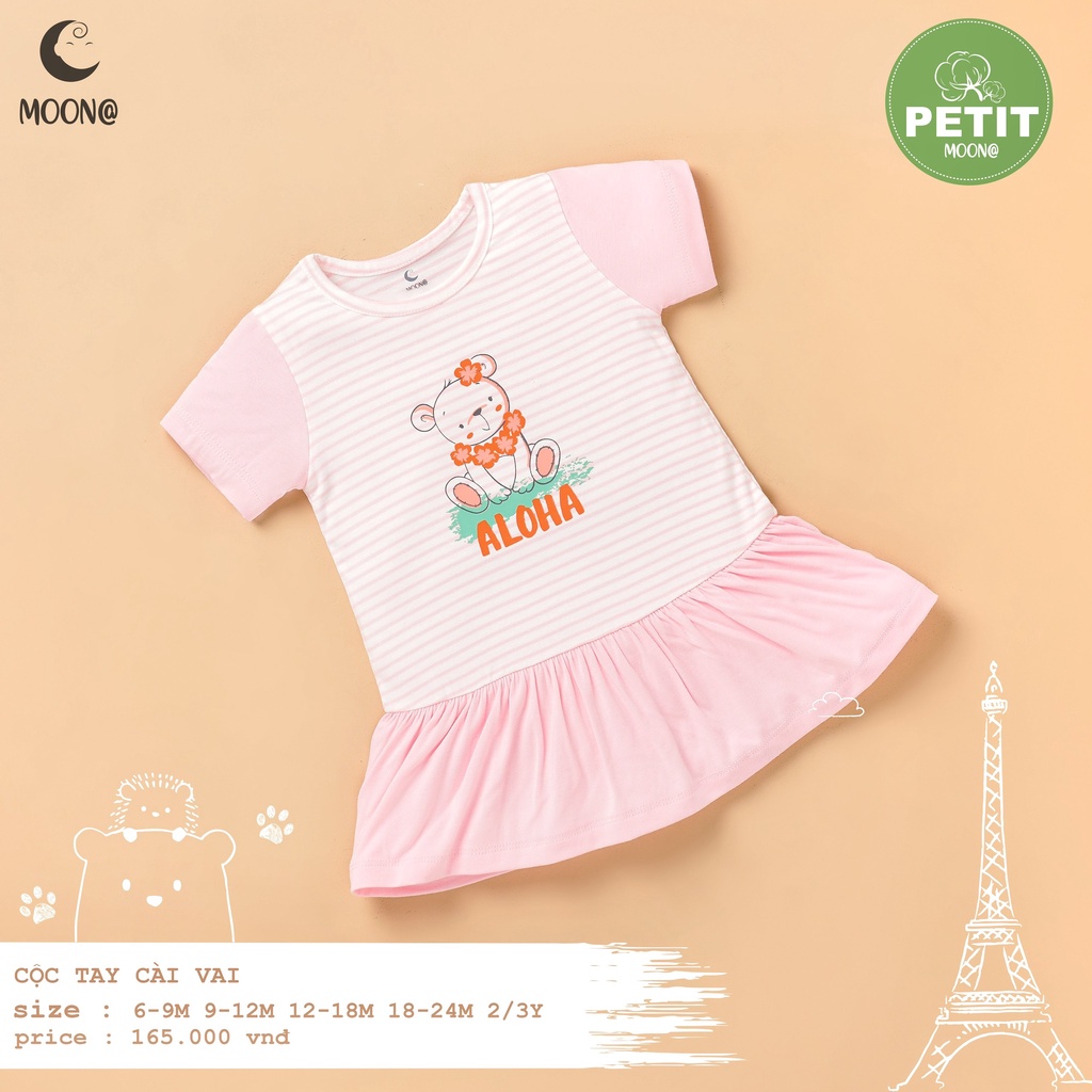 M2005 Váy bé gái cộc tay petit Moon (9-36M)