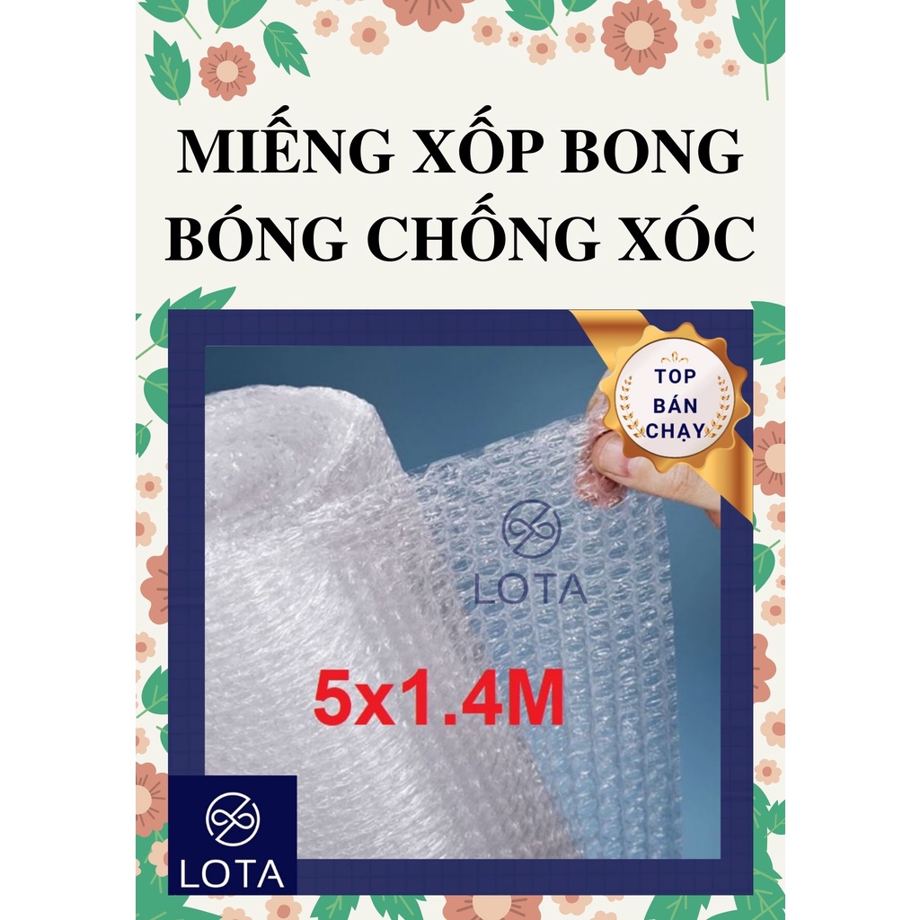 XỐP BONG BÓNG GÓI HÀNG HÓA VẬN CHUYỂN 1.4 x 1M, bịch túi khí chống xóc, bao bọc sản phẩm, xốp chống va đập