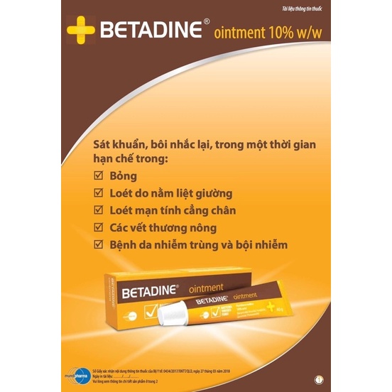 Betadine Ointment 10% 40g