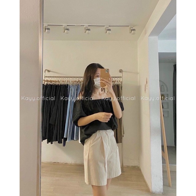 Áo trễ vai tay bồng