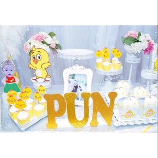 Chữ kim tuyến nhiều màu