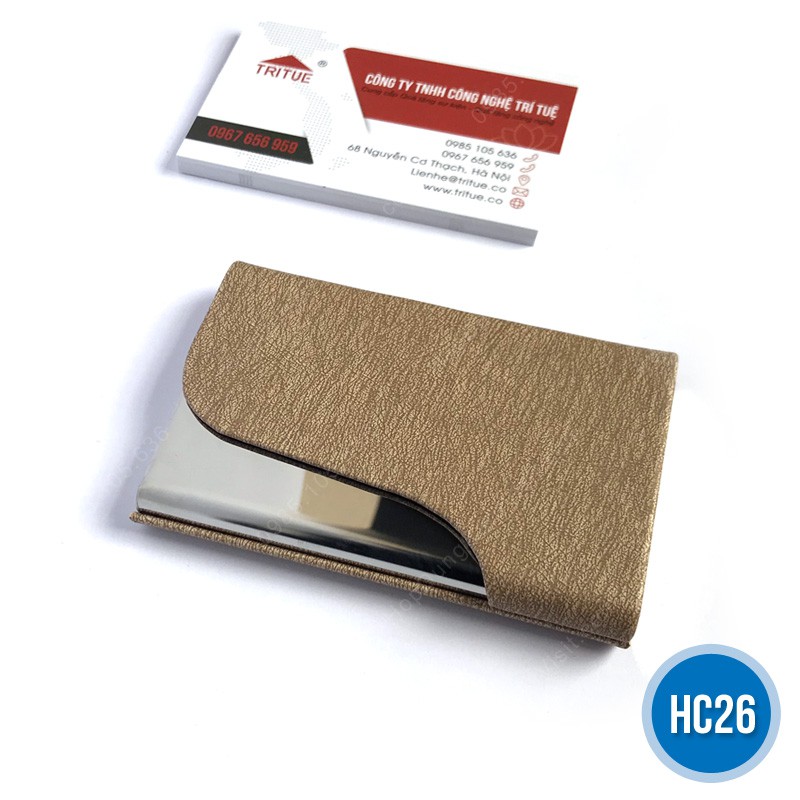 Hộp đựng card visit đẹp tặng sếp nữ, Ví đựng danh thiếp bỏ túi cho nữ, Ví đựng thẻ khắc theo yêu cầu đẹp cho nữ