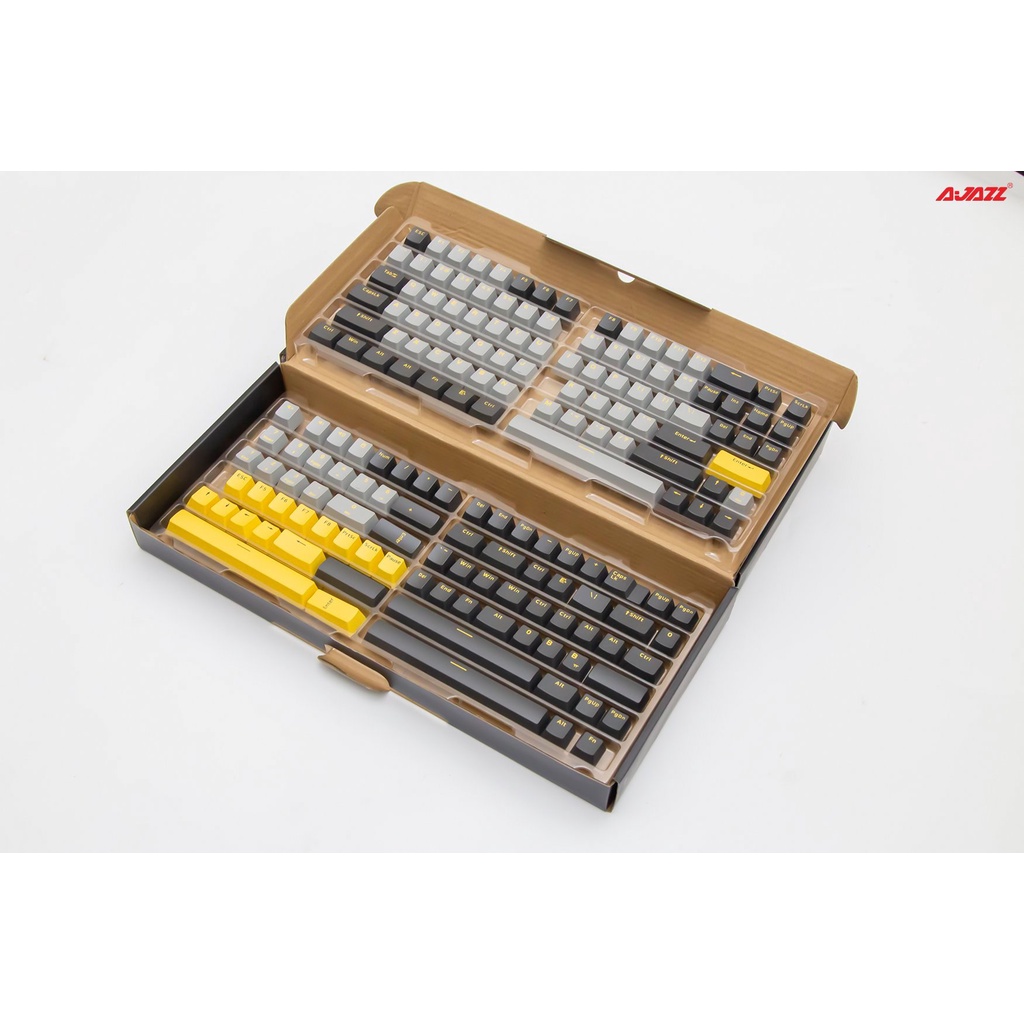 Bộ keycap / Nút bàn phím Ajazz PBT 166 key  - Chính hãng