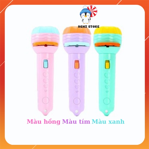 Đèn pin chiếu hình cho bé 24 hình động vật sắc nét BENZ STORE  DP00