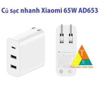 Cốc sạc nhanh 65W Xiaomi AD653 Cổng TypeC - Củ sạc nhanh 65w