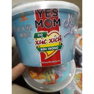 (Giảm 9k)(Free ship)Thùng 12 tô Mì trộn Yes Mom vị Spagetty