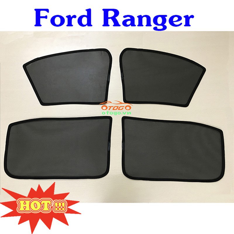 Bộ rèm che nắng nam châm xe Ford Ranger/ Ranger Raptor 2012- 2021