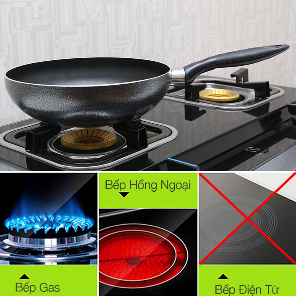 Chảo Sâu Chống Dính SUNHOUSE SHS26, Dẫn Nhiệt Nhanh Tỏa Nhiệt Đều, Hàng Chính Hãng