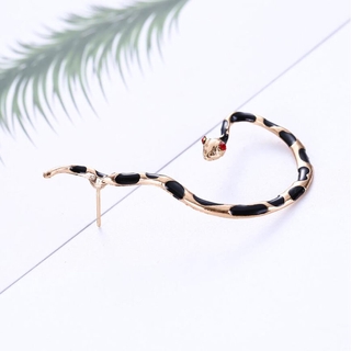 1 chiếc bông tai hình con rắn đỏ thời trang