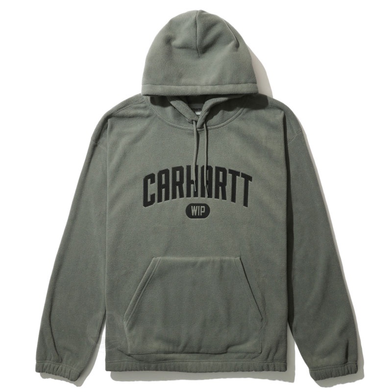 CARHARTT Áo hoodie lông cừu 21fw dáng rộng in chữ logo thời trang 202009f cho nam và nữ