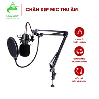 Chân kẹp mic và màng lọc thu âm Microphone NB35 - Giá đỡ gắn micro kẹp bàn livestream