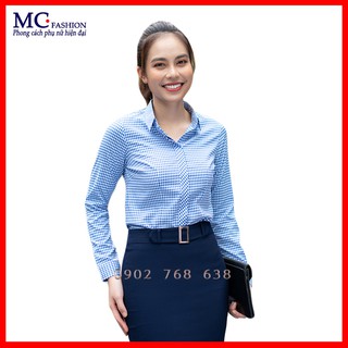 Áo sơ mi nữ công sở mc fashion a656