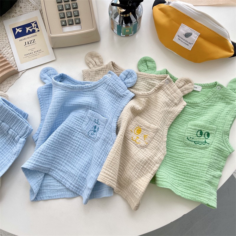 Đồ Bộ Cho Bé, Bộ Đũi Ba Lỗ Sát Nách Bé Trai Bé Gái, Size Từ 7-15Kg