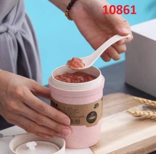 Cốc lúa mạch kèm ống hút inox