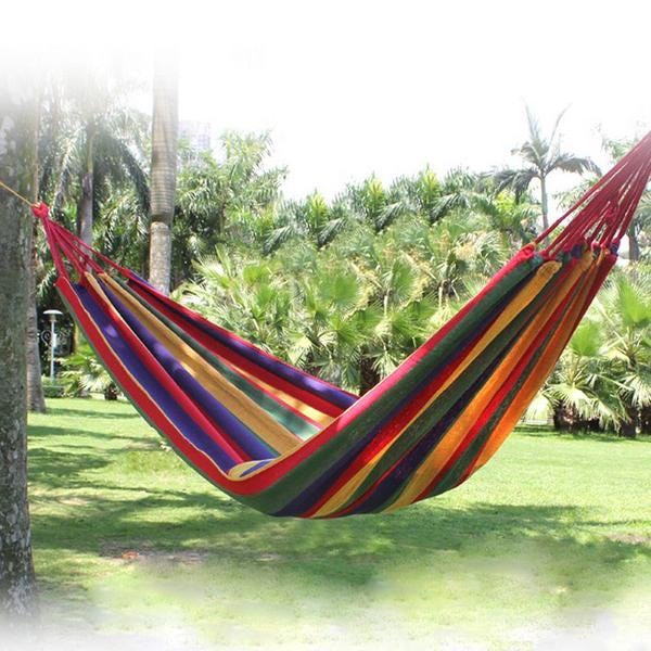 Võng Du Lịch Sợi Vải Đan Canvas Size 260Cm - Võng Nhiều Màu Cắm Trại, Dã Ngoại, Gấp Gọn