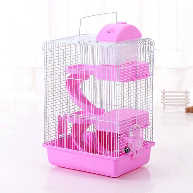 [ TẶNG NHÀ TẮM ] lồng tiểu hoàng tử 2 tầng lớn cho hamster