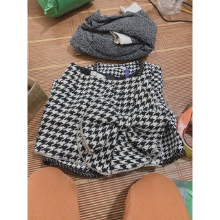 Chân váy dạ tweed
