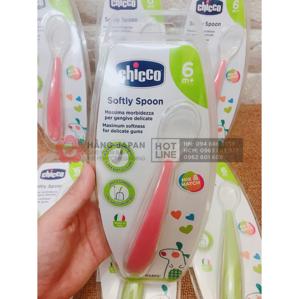 [HÀNG CHÍNH HÃNG ] Thìa ăn dặm cho bé Chicco 6+