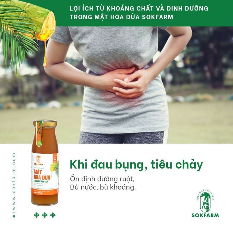 [Chính hãng] Mật hoa dừa Sokfarm chai 250gr được chế biến bằng công nghệ cô đặc chân không