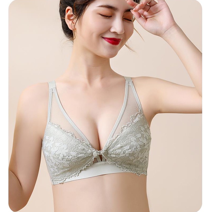 Áo Lót Nâng Ngực Cúp 36-42 C Thiết Kế Cài Khóa Trước Tiện Lợi Cho Mẹ Bầu