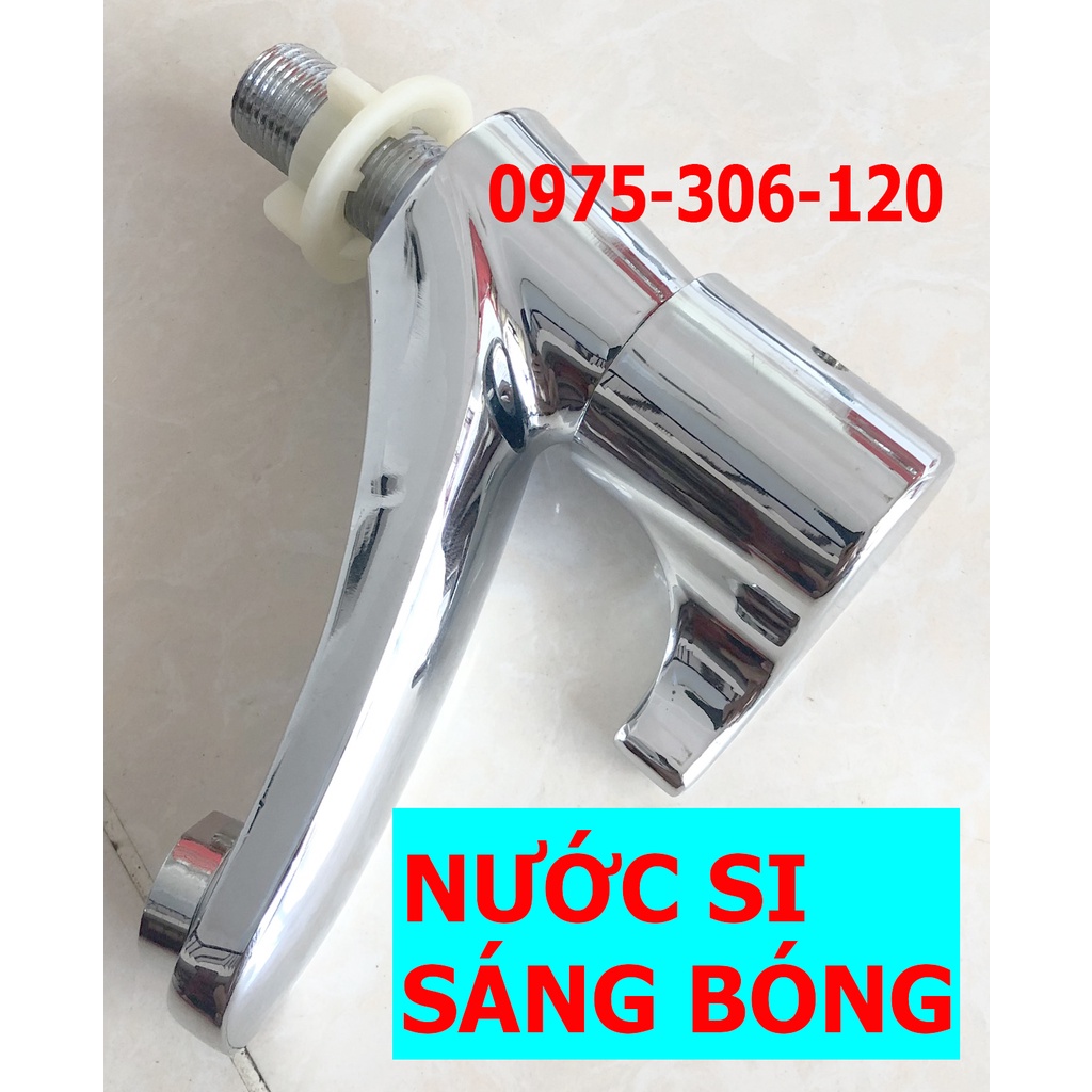 [LOẠI 1-HÀNG ĐÚC] Vòi Rửa Mặt Lavabo Lạnh si Bóng Cao Cấp N6010, nước si dày sáng bóng, la si lạnh tay dấu hỏi