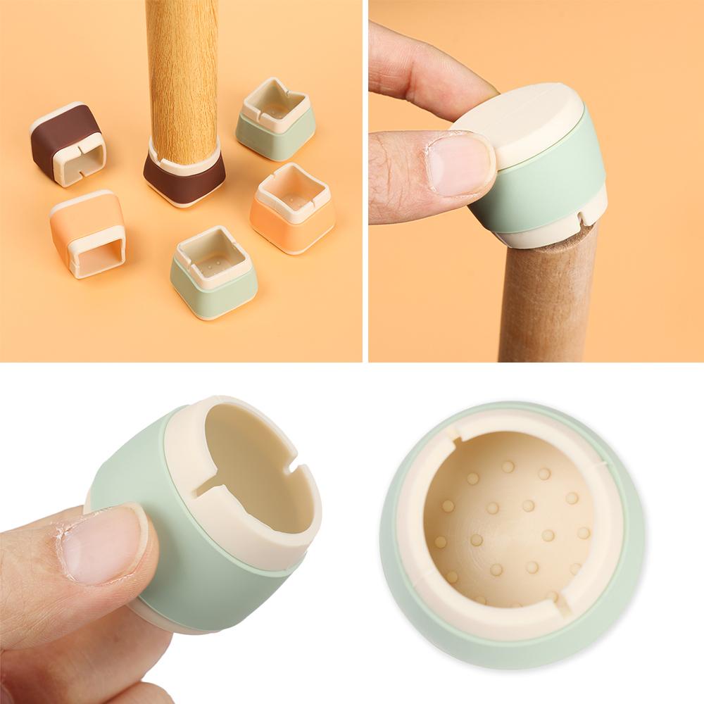 SUENIN Bộ 4 Miếng Bọc Chân Ghế Bằng Silicone