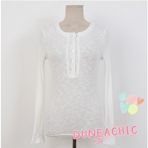 DUNEA Áo Thun Dài Tay Thiết Kế Quyến Rũ Thời Trang Dành Cho Nữ