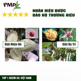 Combo Dầu Green Neem Oil Hữu Cơ &amp; Giấm Gỗ Sinh Học APY PMP Giảm Sâu Bệnh, Bảo Vệ Bộ Lá Cho Hoa Hồng, Rau Sạch