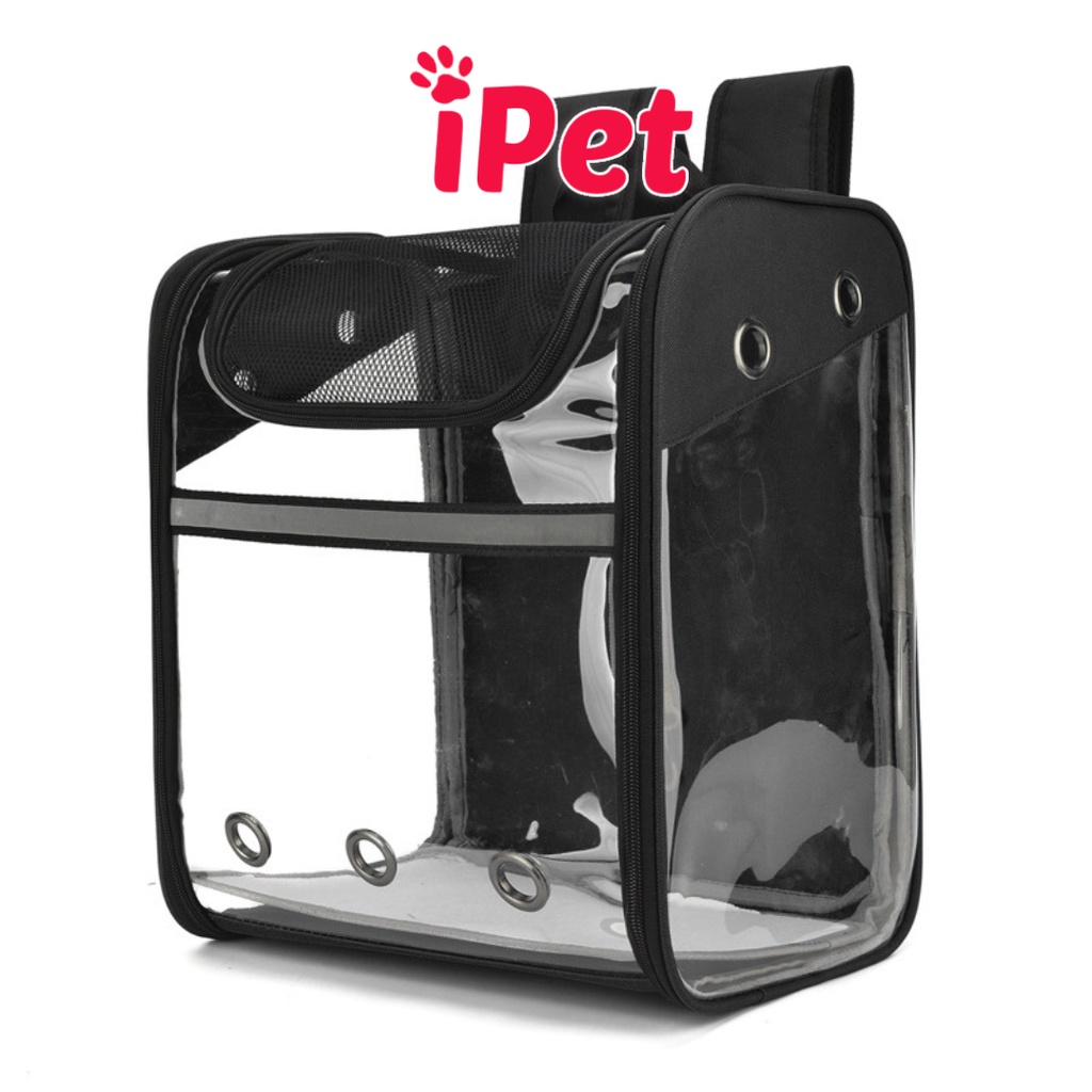 Balo phi hành gia nhựa vuông lớn vận chuyển chó mèo đi chơi du lịch - iPet Shop