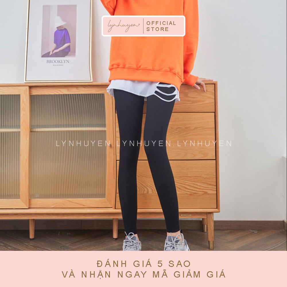 Quần Legging Nữ Dài Nâng Mông Cạp Cao Lynhuyen 3 Màu Q005