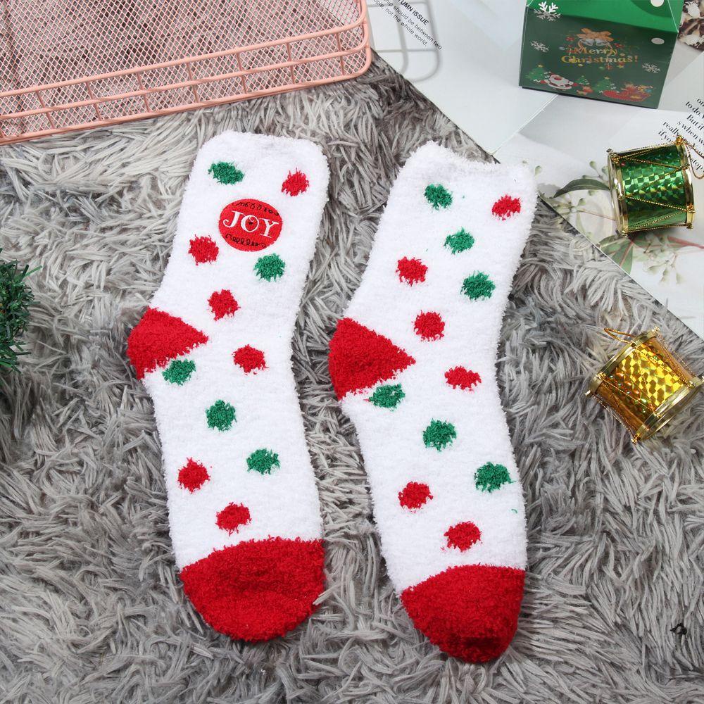 Vớ Cotton Giữ Ấm Họa Tiết Giáng Sinh MIHAN1