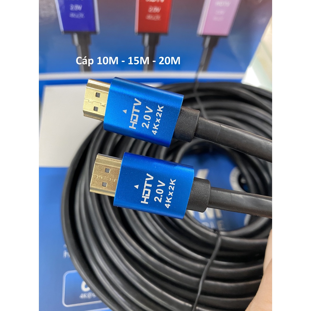 Cáp HDMI 10M 15M 20M HDTV lõi đồng 2k 4k