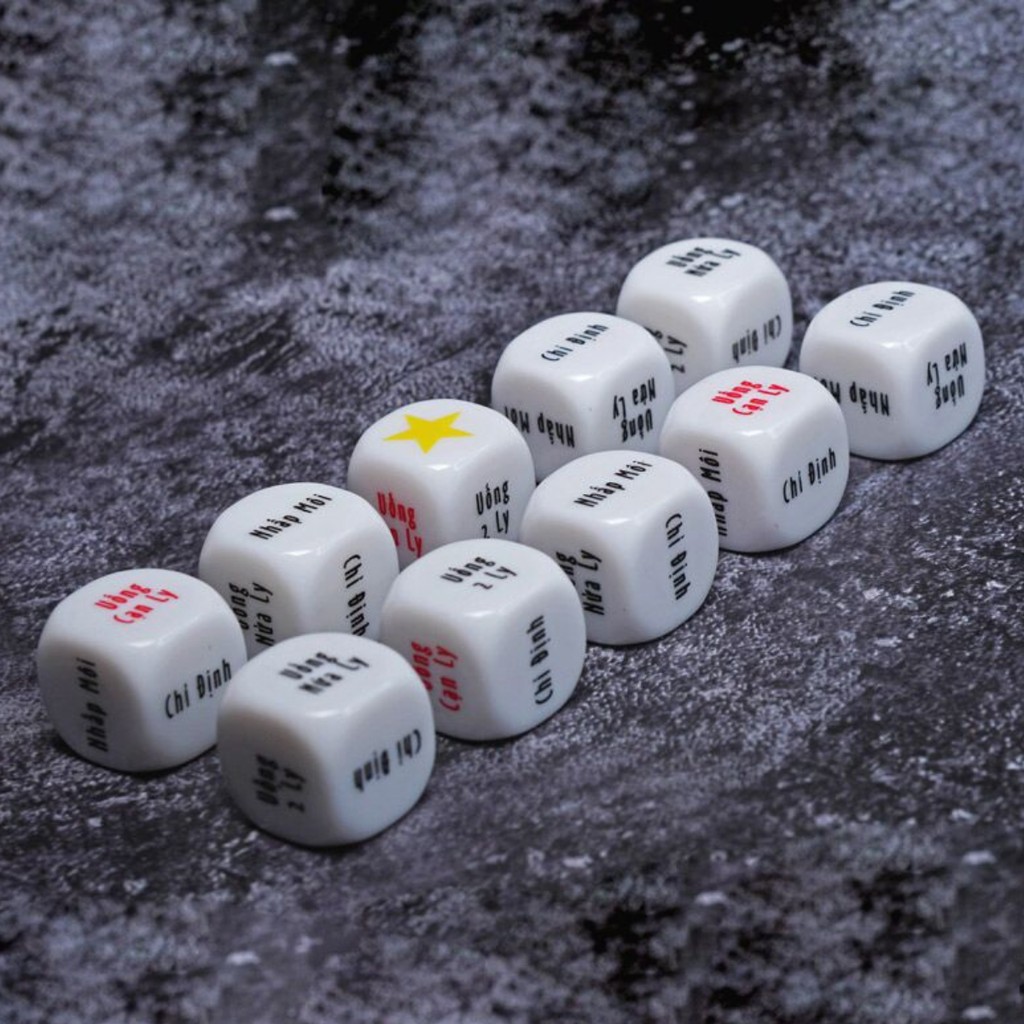 XÍ NGẦU UỐNG BIA - XÚC XẮC ĂN NHẬU TIẾNG VIỆT COMBO 5 VIÊN XÍ NGẦY ĂN NHẬU QUÀ TẶNG BẠN BÈ