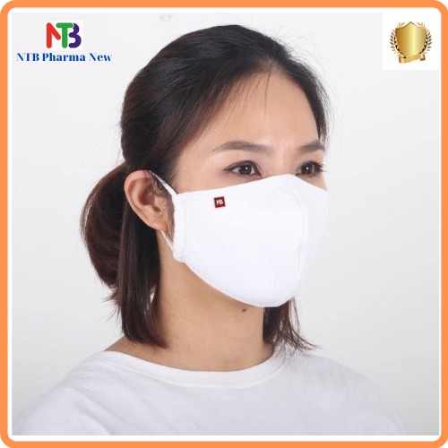 [NTB] Khẩu Trang Vải Kháng Khuẩn 3 Lớp 100% Cotton. Tái sử dụng 30 lần