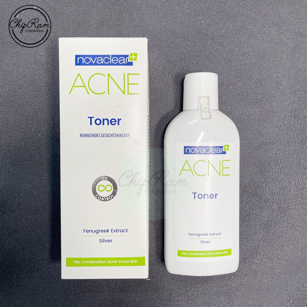 Nước hoa hồng Novaclear Acne Toner làm dịu da cân bằng pH 150ml