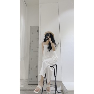 set áo 2 dây quần dài chất đũi mỏng có sẵn