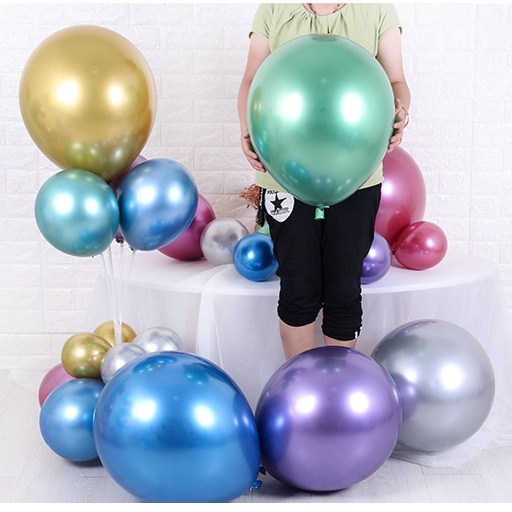 Bóng siêu nhũ 5'' trang trí sinh nhật sự kiện - Kem Shop K209