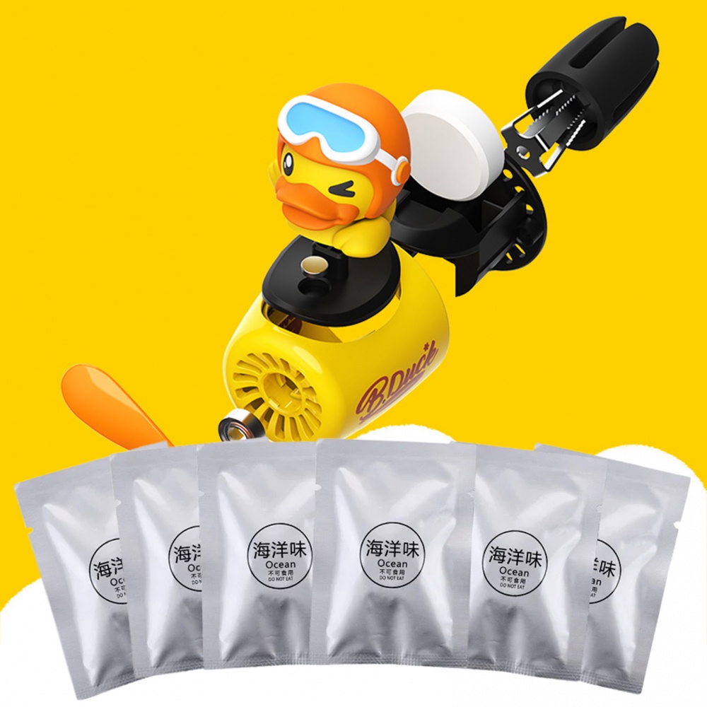 Set 6 Phụ Kiện Tỏa Hương Thơm Gắn Lỗ Thông Gió Xe Hơi Hình Phi Công Hoạt Hình