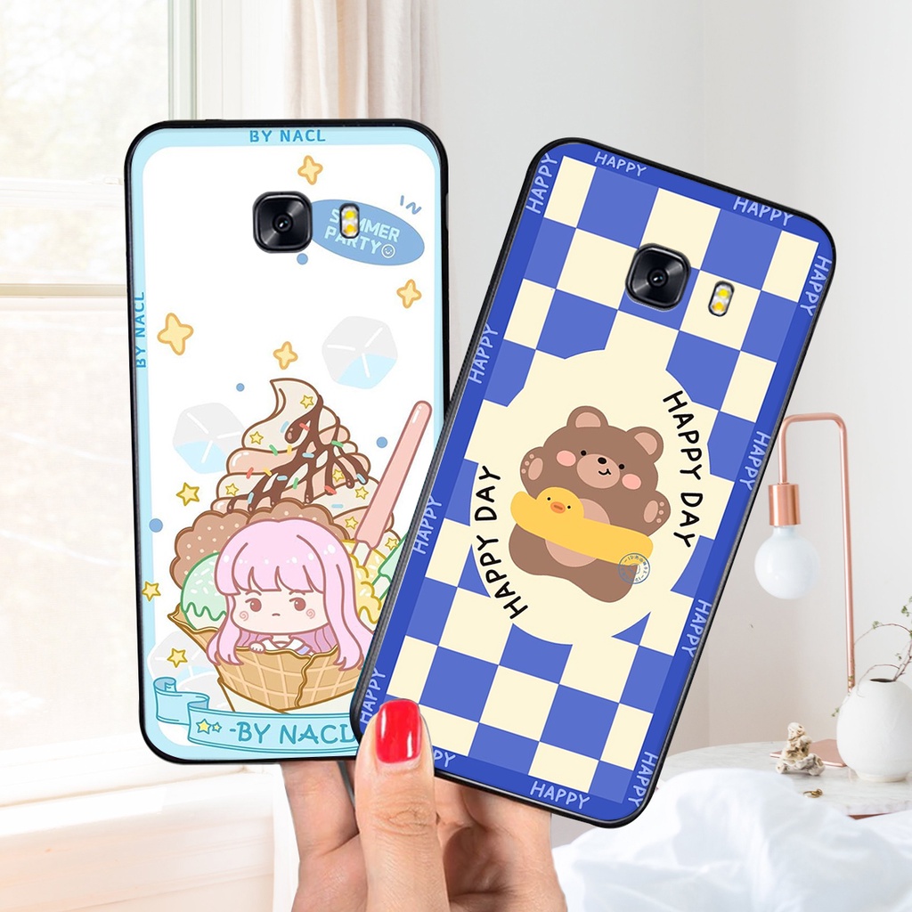 Ốp lưng Samsung Galaxy C9 PRO in hình 3D gấu mới nhất - sang - chảnh - ĐẸP- BỀN