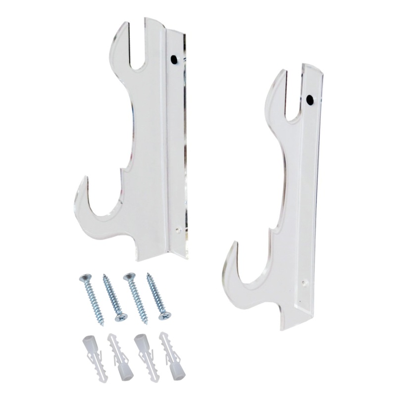 1 Cặp Giá Đỡ Thanh Kiếm Samurai Hai Lớp Gắn Tường