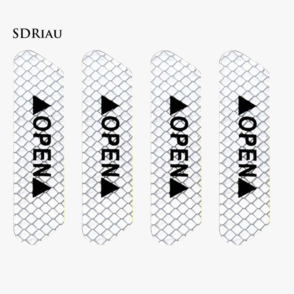 Set 4 nhãn dán phản quang cảnh báo chuyên dụng cho xe hơi