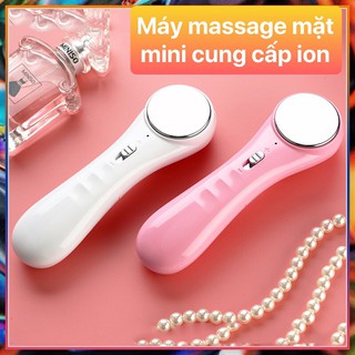 Máy massage mặt mini, máy massage cầm tay cung cấp ion dưỡng trắng da