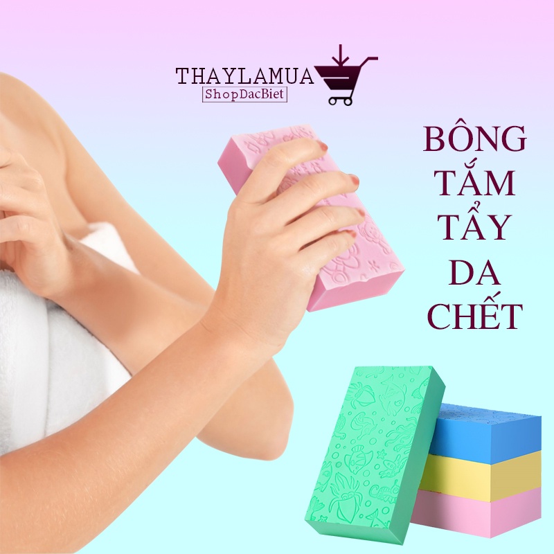 Mút tắm kì ghét PORORO  - Bông tắm kì ghét, tẩy tế bào chết hiệu quả (MT04)