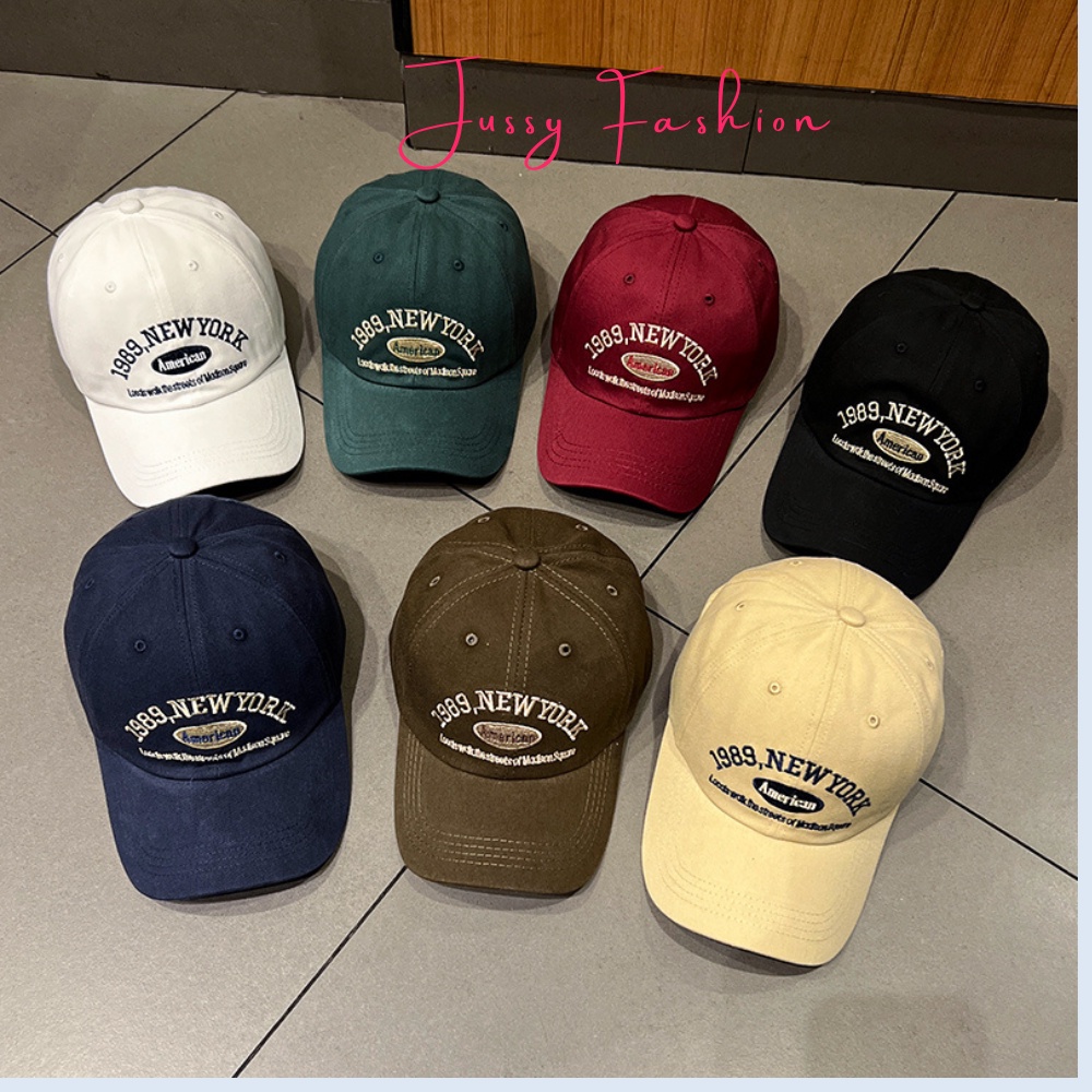 Nón Lưỡi Trai 1989 Newyork Jussy Fashion Mũ Lưỡi Trai Nam Nữ Chất Vải Kaki Cotton Nhiều Màu Đẹp Phong Cách Nón Unisex