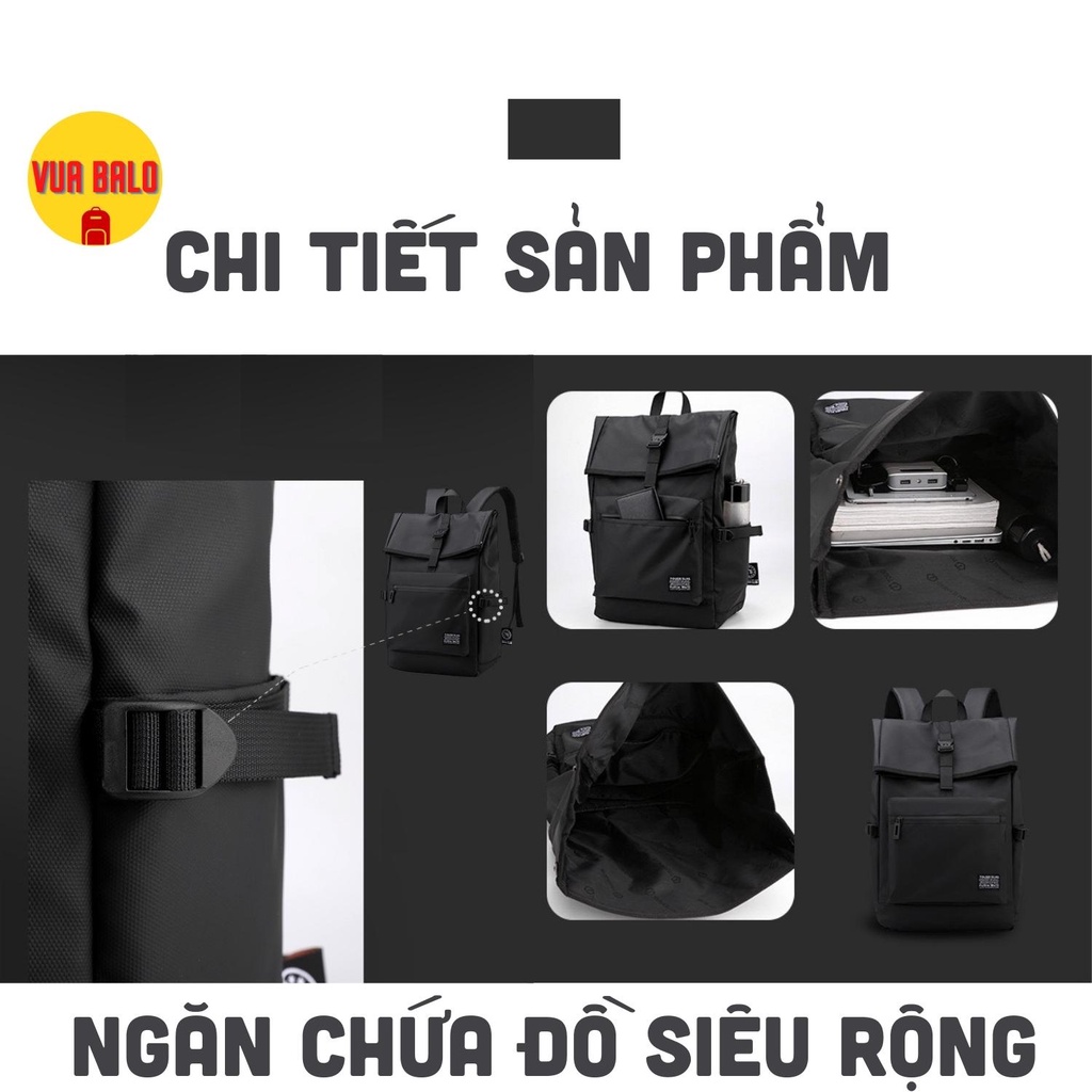 Balo thời trang đi học Du Lịch,Ba lo Laptop hình hộp cỡ lớn phong cách HÀN QUỐC Dùng đi học, đi chơi