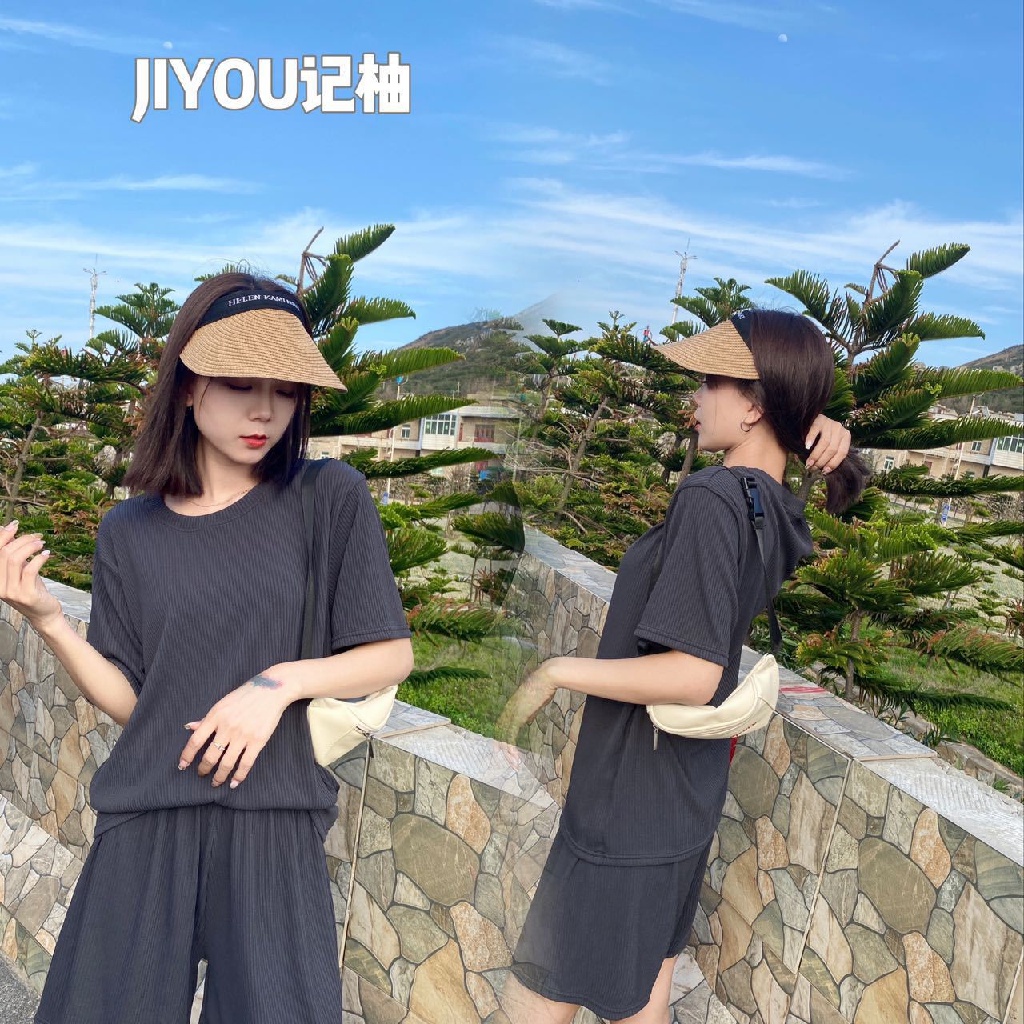 MS717 Set bộ thun tăm nữ mặc nhà free size form rộng thoải mái