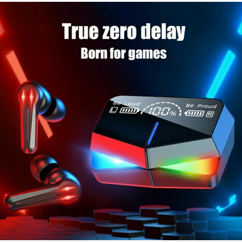 ✅Tai nghe Bluetooth không dây M28 TWS-Snow Light / Tai nghe chơi game giảm tiếng ồn
