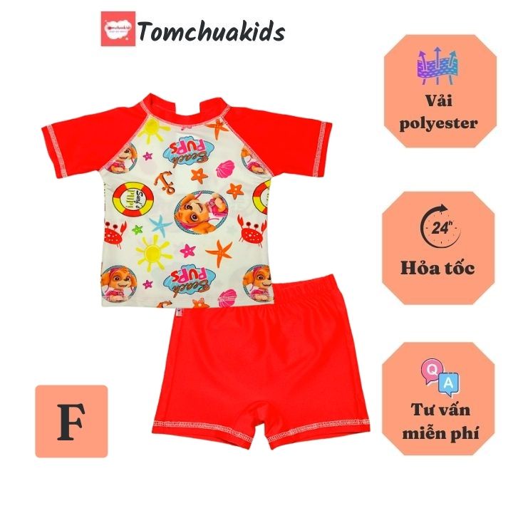 Đồ bơi cho bé gái hình chó cứu hộ 10-41kg - độ co giãn cực tốt- Tomchuakids