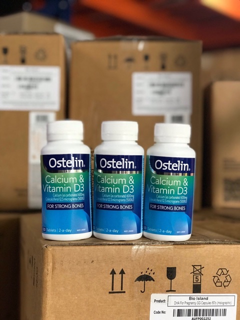 Viên Canxi & Vitamin D3 Ostelin Úc  130viên